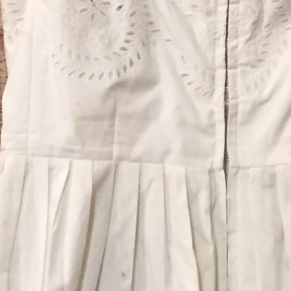 Marc Jacobs White Eyelet Sundress Adjustable/Removeable Straps Size 6 - Picture 15 of 16